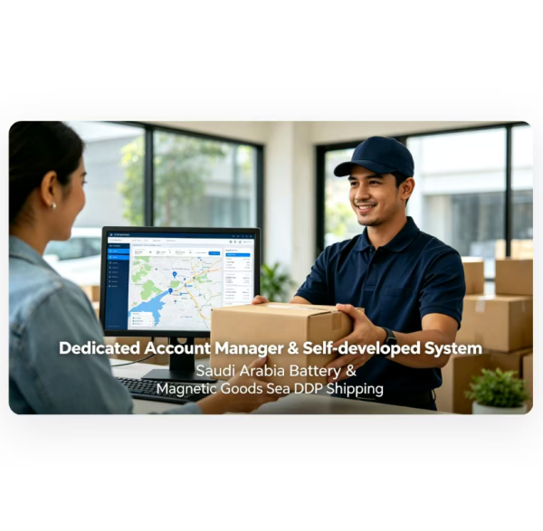 Sea Freight DDP Shipping to Saudi Arabia For Batteries / Magnetic Goods