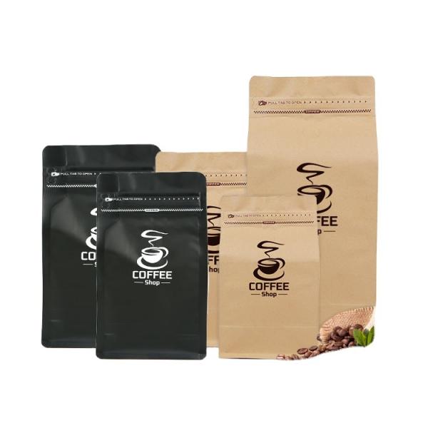 Topline 50-200Mic Kraft Paper Packaging Bags Biodegradable Stand Up Pouches