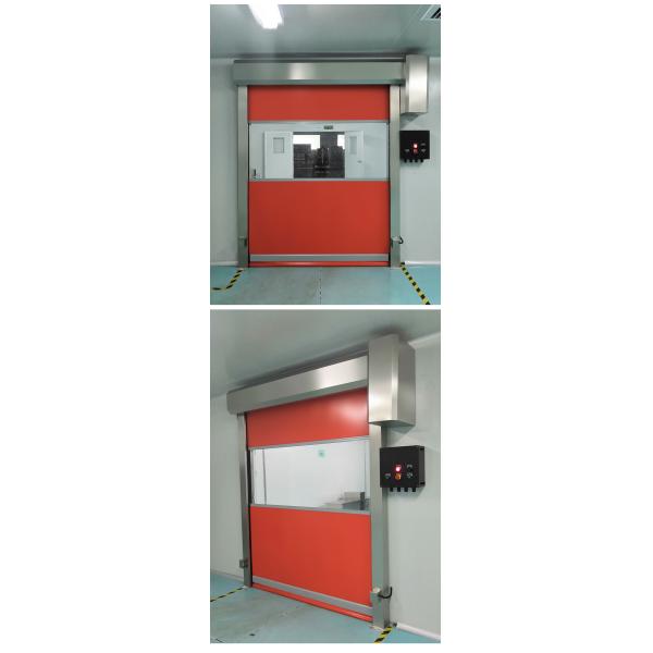 Красные двери 2m/S 2mm стальные высокоскоростные промышленные