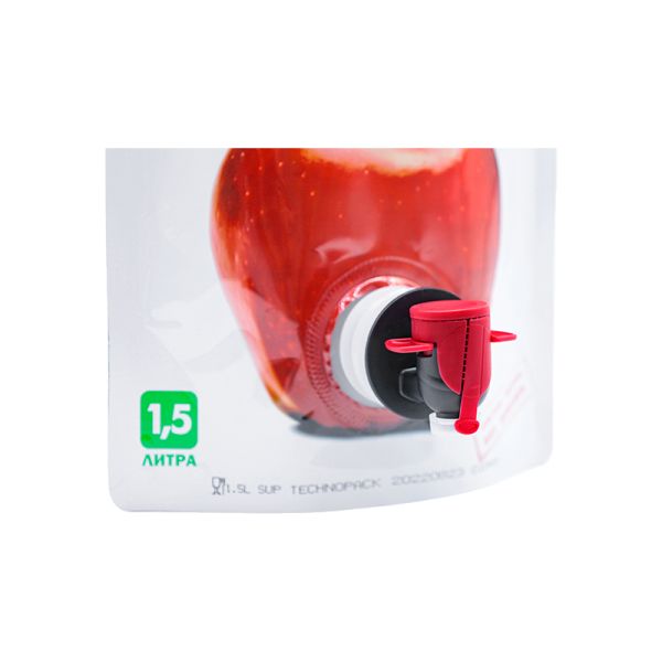 Eco Friendly Materials Apple Juice Packaging Pouch Innovative Custom Design