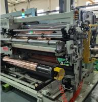 Min. 10 mm Largura da borda do sucata Branco Rewinders de máquina de corte Substrato PET+Cu OPP+Cu