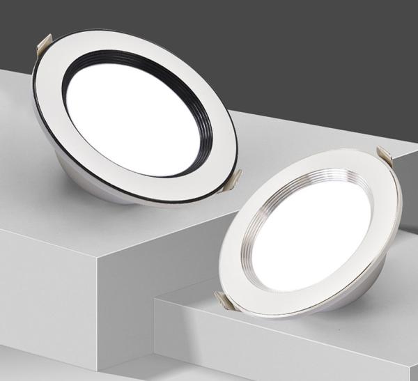 Aluminum Housing LED Down Light 4000K 5.5W White Die Casting 2.5 Inch Hole Cutting