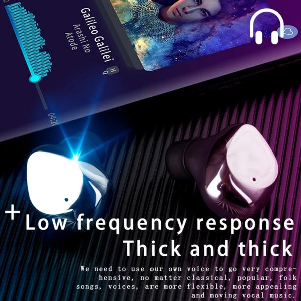 800mah Charger Cable Bluetooth Earphone Buds , Wireless Earphones For Running