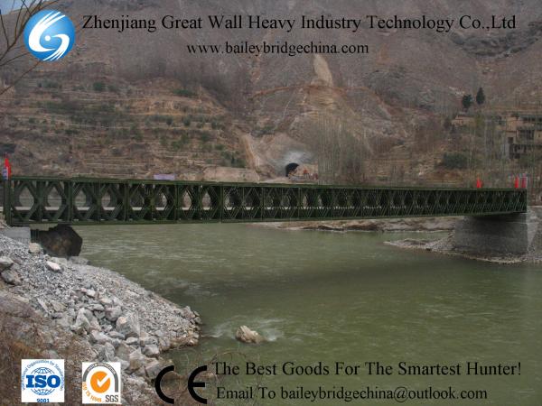CB200(HD200) Painted 48.768M,QSR single lane,bailey bridge on sale,steel bridge wholesale，