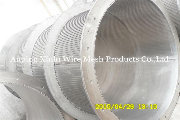 Águas residuais internas de Mesh Drum Full Welded For do fio do diâmetro 1250mm