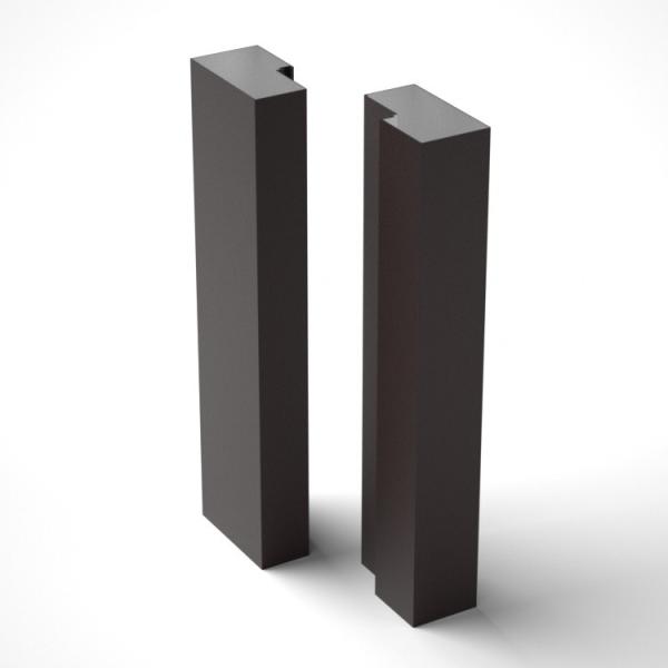 Sliding Door Aluminum Extruded Profile Powder Coated 1.2mm 1.4mm Thinckness