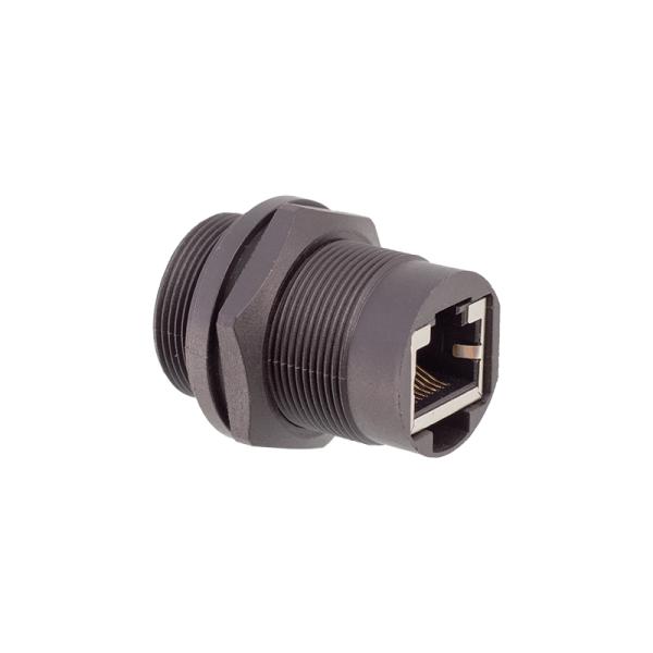 Кабельный соединитель RJ45 IP67 CAT5e CAT6 чистого женского основания водоустойчивый электрический