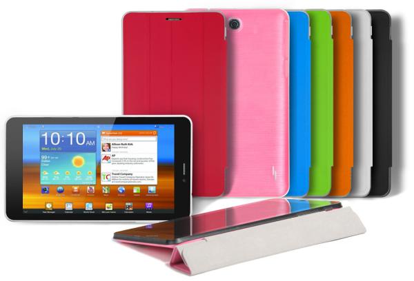 7 MTK8312 3G Tablet PC with front leather cover Build in GPS Bluetooth
