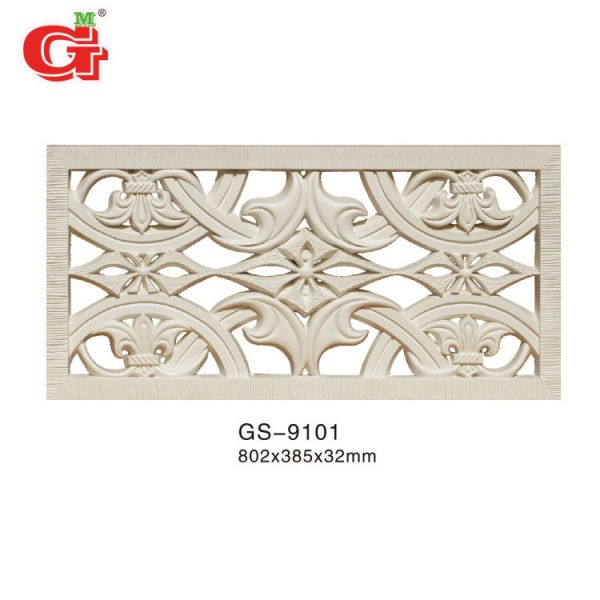 GS-9101 High Quality Heat-Insulated Paintable Urethane Wall Panel Design