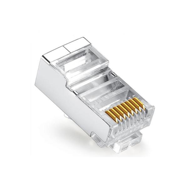 Cat6 SFTP Shielded Gold Contact 8P8C Male Ethernet RJ45 Connector