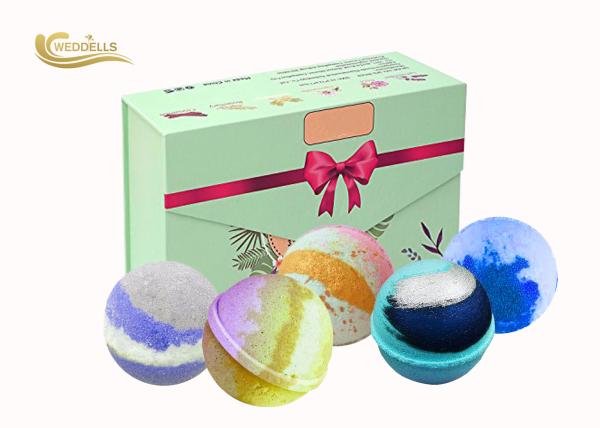 Shea Butter Coconut Oil Bath Bomb Gift Sets Colorful ODM / OEM Available