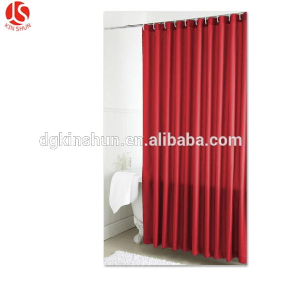 New product Heavy duty Plain style Plastic shower curtain liner/PEVA bath curtain with metal grommets