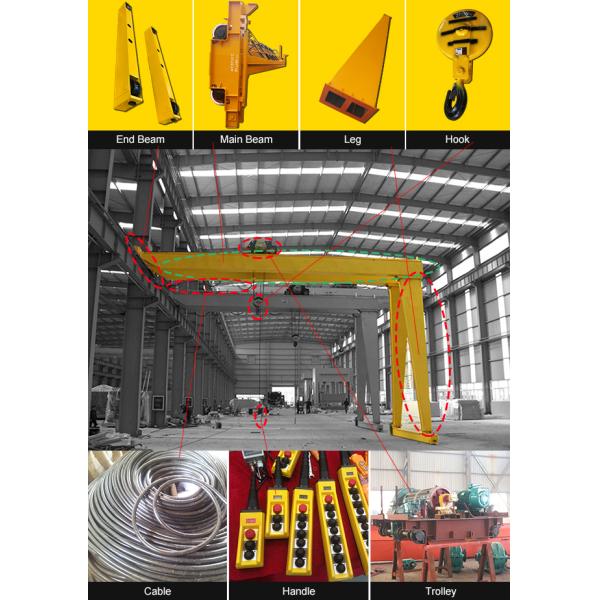 BMG Model Workshop Double Girder One Side Leg Gantry Crane 10ton