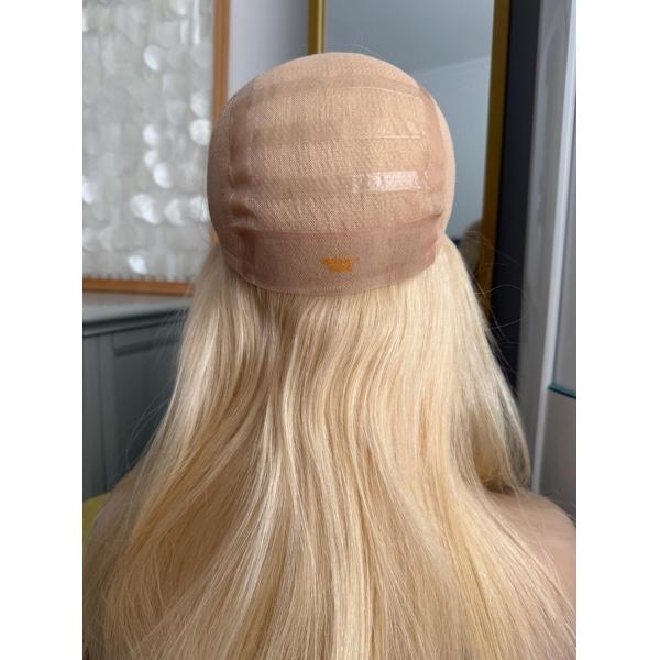 Medium Brown Custom Womens Wigs 130% Density Blonde Lace Front Wig