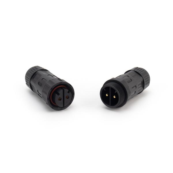 Nylon Straight Screw Waterproof Connector 30A M25 Panel Mount