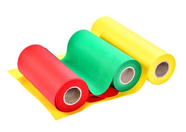 Red Green PP Spunbond Non Woven Fabric For / Shopping Bag / Packing Pocket Spring