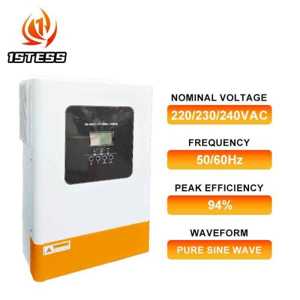 Onduleur solaire hybride 5,5 kW 48 VCC monophasé onde sinusoïdale pure MPPT avec surveillance à distance WiFi