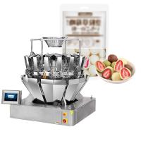 Auto Stand Up Pocket Doypack Pesar Embalaje Granulado Nueces de cacahuete y anacardos Máquina de llenado de pesas multi-cabeza