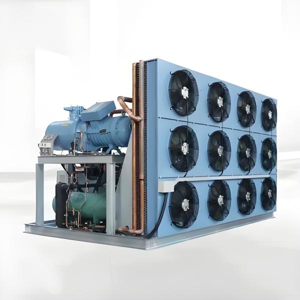 PLC Control Industrial Ice Cube Maker Machine With Bitzer Compressor