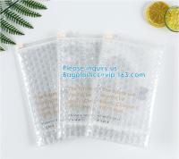 Metallic Foil Film PE Film PE Bubble Cosmetics Reclosable Ziplockk Zipper Bubble Bag 100% Eco-Friendly Waterproof