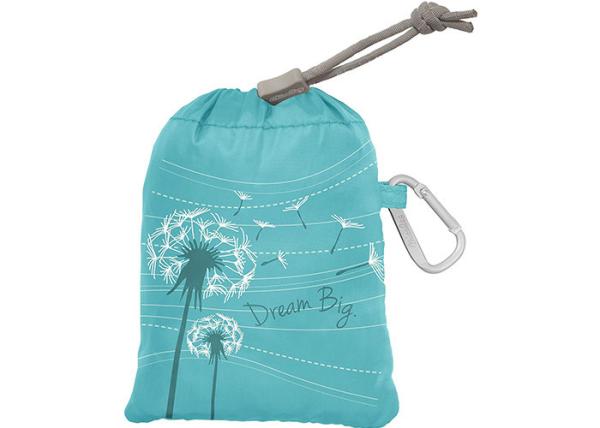 Washable 210D Nylon Folding Tote Bag With Carabiner Clip Modern Stylish