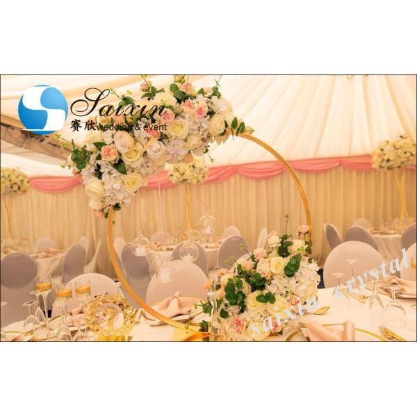 Событие Декорация Занавес Фон Замужество Белая мембрана Золотая арка Дверная рама 200 см