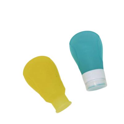Botelha de viagem de silicone portátil Mini Botelha de shampoo de beleza com tampa