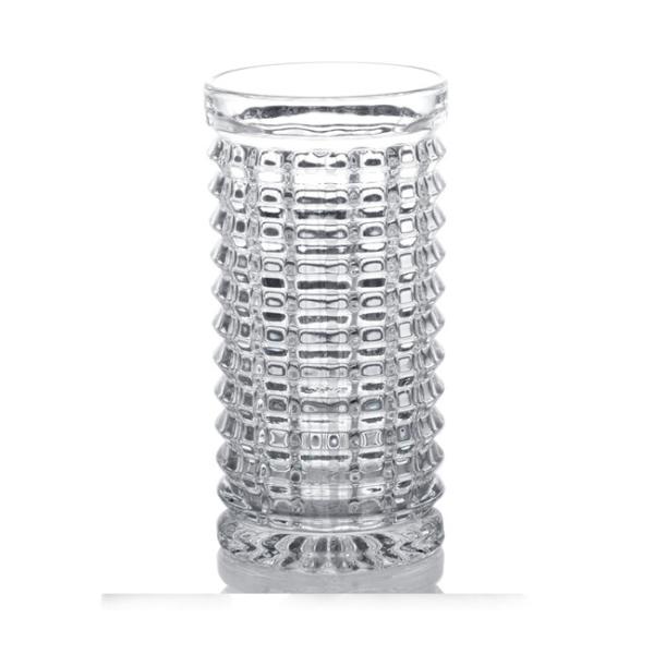 Wholesale Horizontal  StripesGlass Pitcher Collection Hiball Glass Set
