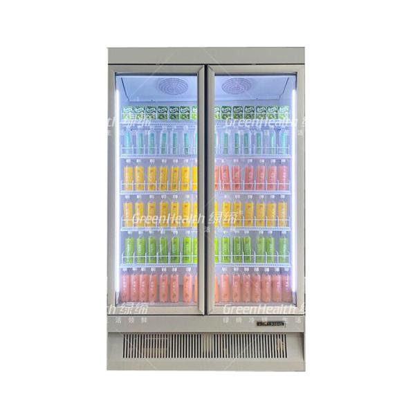 スーパーマーケットの直立した表示 Visicooler の自己閉鎖機能の飲料の冷たい飲み物のスリラー