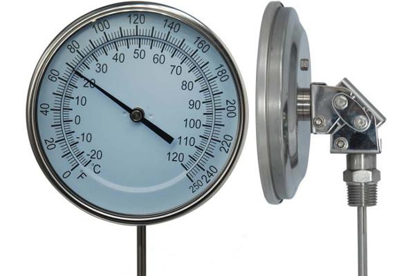 WSS Adjustable Bimetal Thermometer With Screw Or Flange Connection
