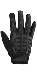 Protective Gear Full Finger Gloves, Motorcycle Tactical Gloves Upgraded Touch Screen Damping Palm Pads Rubber Guard