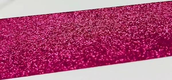 Christmas Polyester Sparkle Green Glitter Ribbon For Gift Wrapping with Customized Color