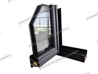 Double aluminium vitré de haute qualité trois couches de deux cavités de fenêtre de glissement en verre Windows en aluminium