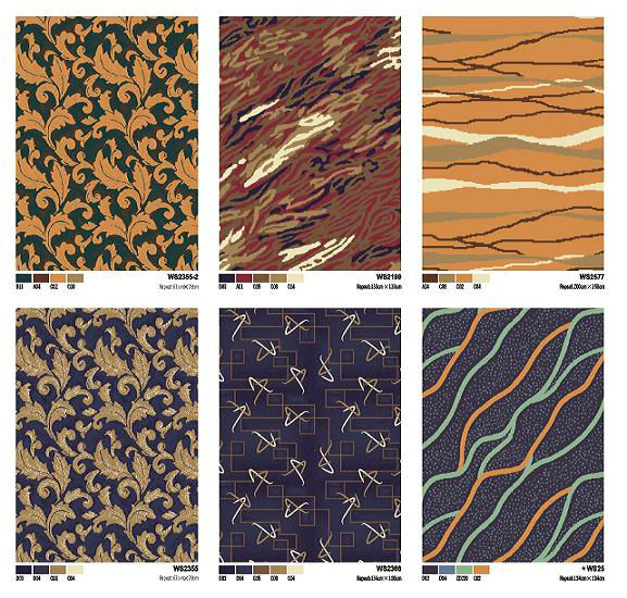 Jacquard PVC Commercial Flooring / Waterproof PVC Flooring Various Color