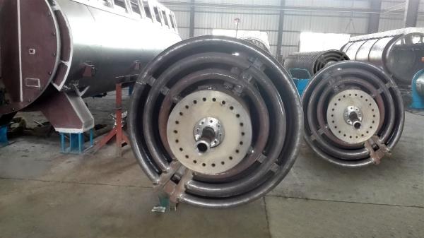 Animal Feed Poultry Waste Rendering Plant Machine Coil Dryer Steam Heating
