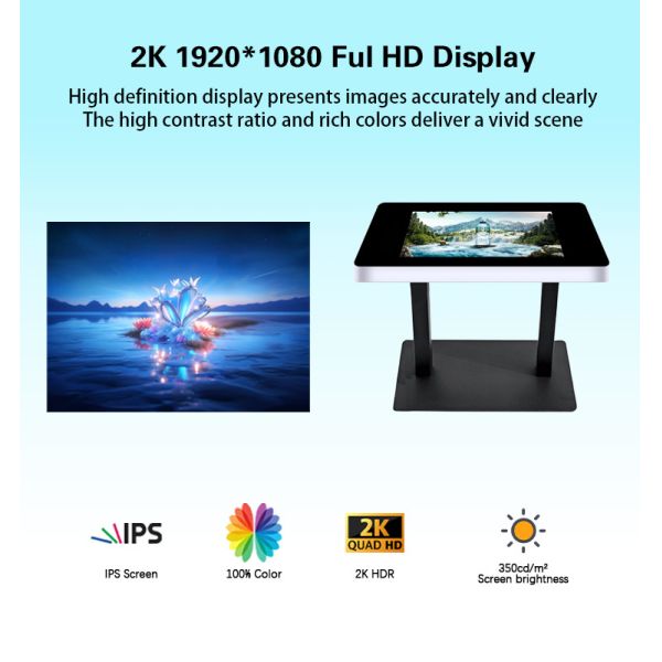 32/43/55-inch Waterproof Interactive Game Table Touchscreen Coffee Table