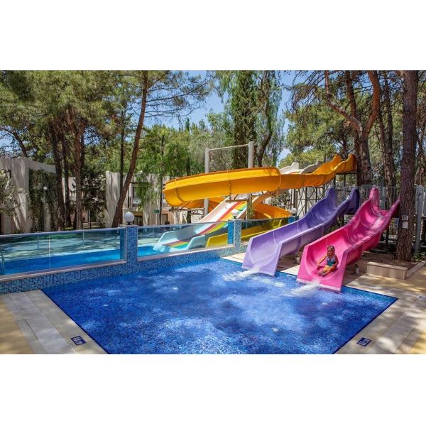 Fiberglass Steel Kids Water Parks Water Slide Splash Pad Interactive Playground Equipment