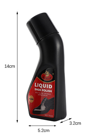 Black Liquid Shoe Polish 75 Ml Premiere Instant Polish Easy Self Care Gloss Leather Boots Shoes Accessories Customized