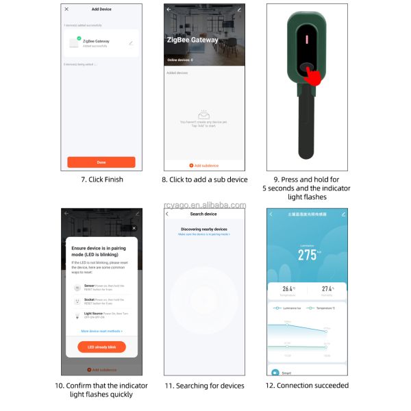 Tuya ZigBee 3.0 Wireless Soil Sensor with 3-in-1 Detection for Moisture Temperature Light and IP67 Waterproof Rating
