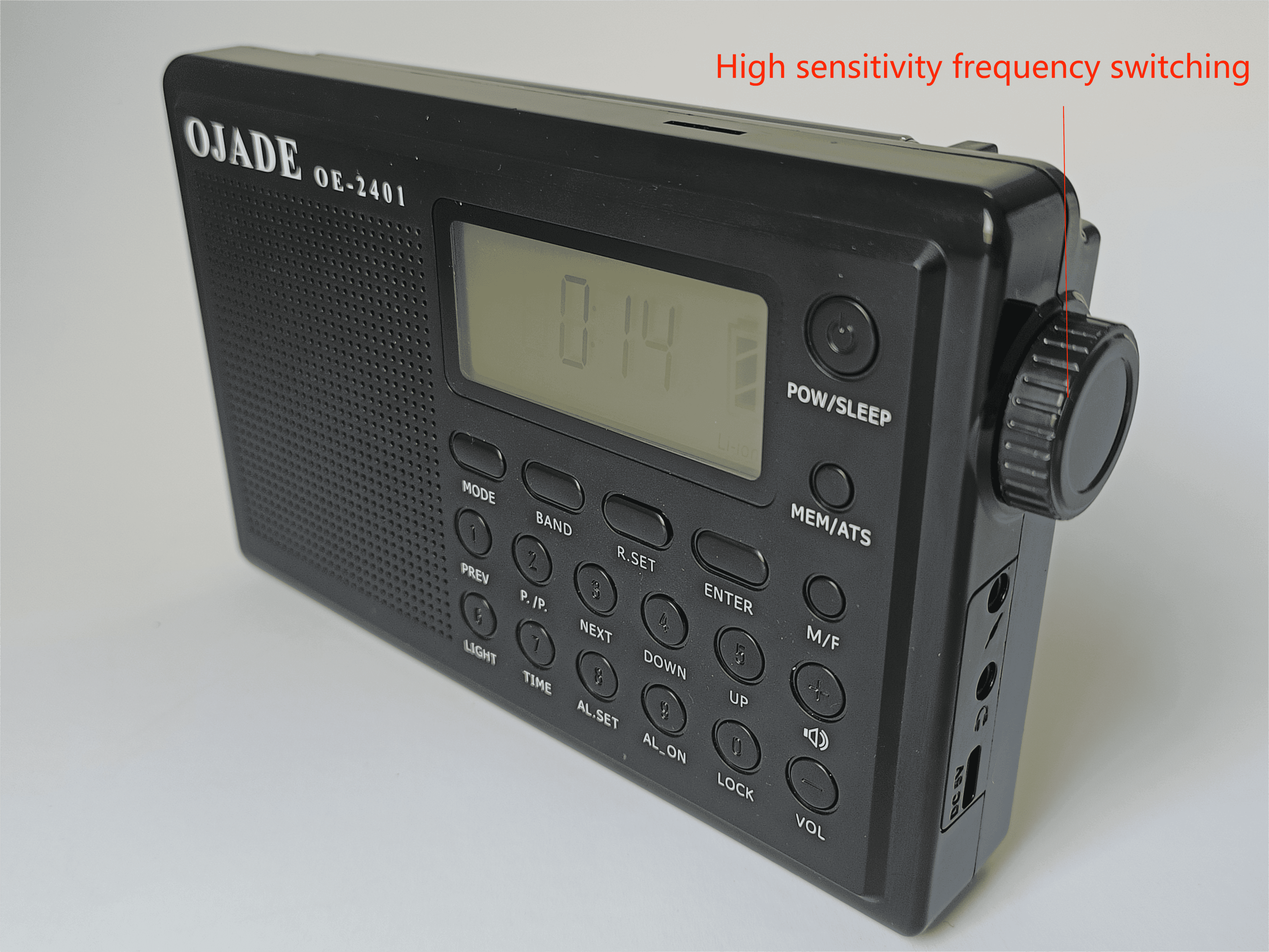 Батареи сухих элементов радио часов радио 230g SW дисплея FM MW LCD перезаряжаемые