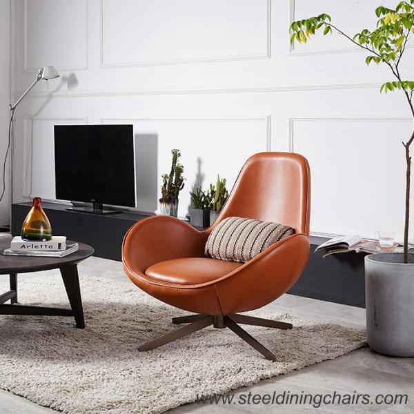 Living Room Leisure Fabric Covered 84cm Swivel One Seater Armchair