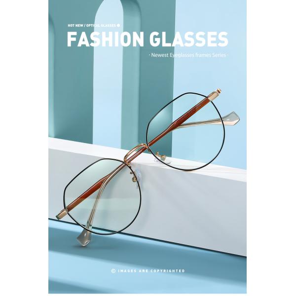 Голубой светлый преграждая год сбора винограда стекел металла ацетата вокруг анти- голубого Eyewear Рэй