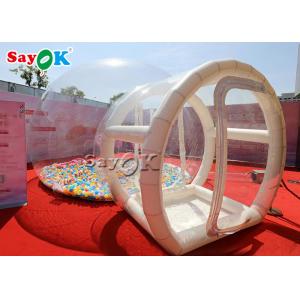 Купольная надувная палатка коммерческая надувная прозрачная пузырьная палатка для кемпинга для нашей двери