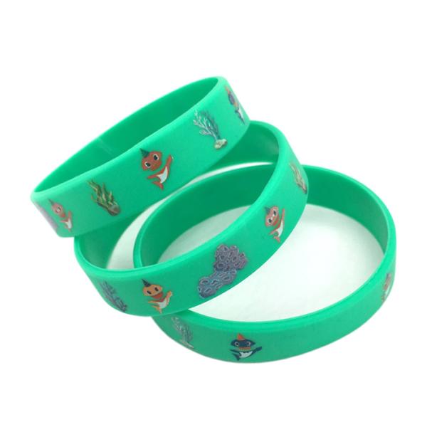 Custom shark sport Silicone Bracelet Rubber Wrist Strap constellation bracelet