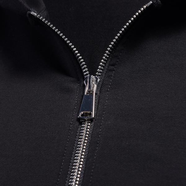 Casual Black Zip Up Hoodie Mens Embroidered Pattern Single Package Size 40 X 30 X 0.6 Cm
