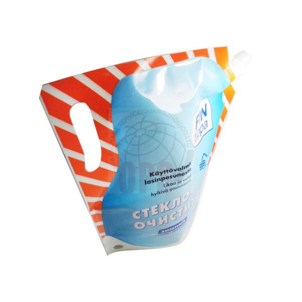 4L Detergent Biodegradable Stand Up Pouches Big Size With Spout And Handle
