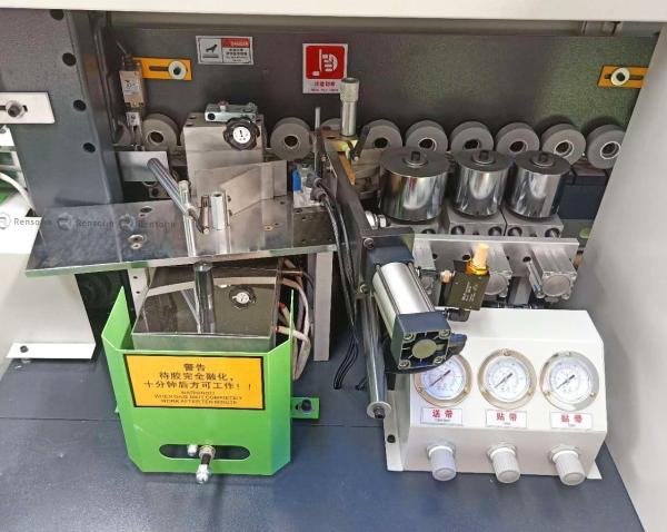 6 Functions Edge Banding Machine Gluing Trimming And Wood Buffing Compact Edgebander
