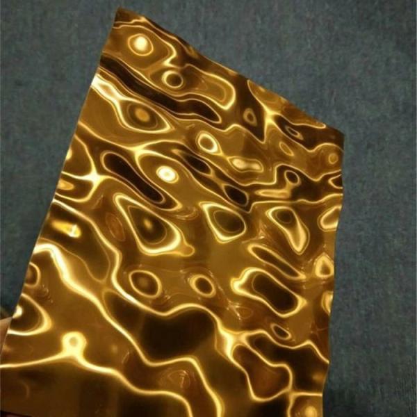Sapphire Color Stainless Steel Sheet Laser Cut Mirror Finish Wall Cladding