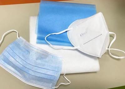 Face Mask Spunlace Nonwoven Fabric 100% Modified Fibre Material For Cosmetics / Wet Tissue