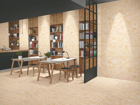 Waterproof Glazed Ceramic Tile / Cement Look Porcelain Tile 600x600 Mm